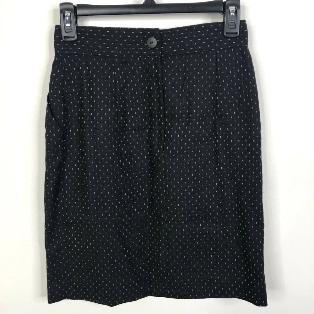Vintage Christian Dior Separates Wool Skirt Sz 6